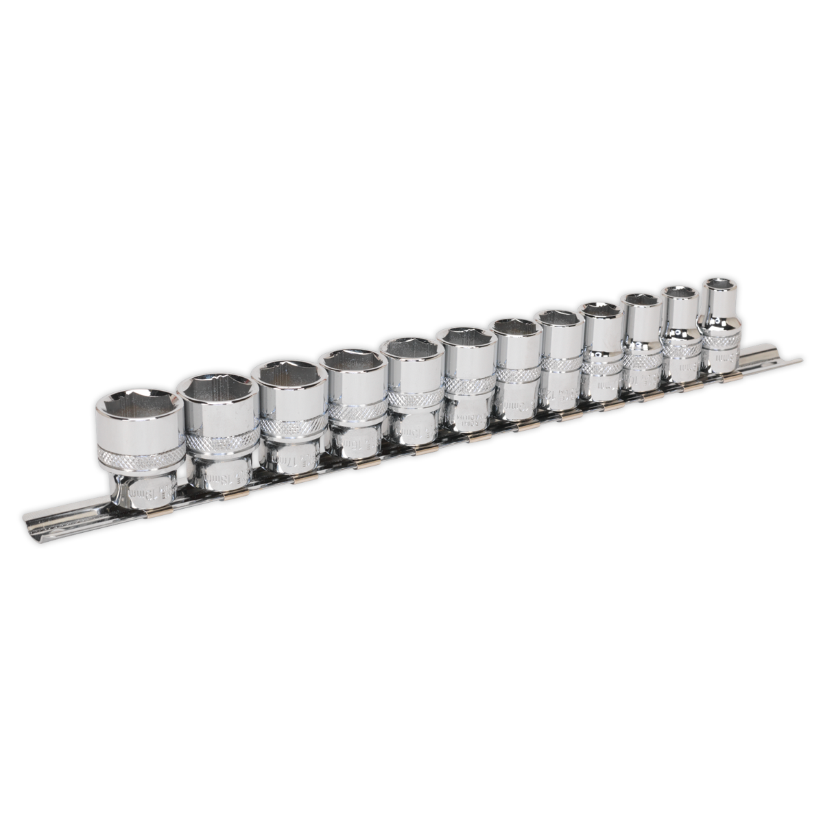 Sealey AK2741 Premier Lock-On™ Socket Set 3/8"Sq Drive 12pc
