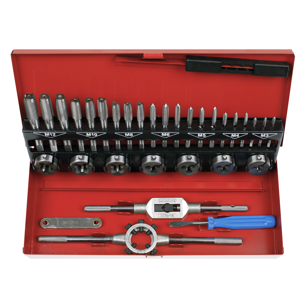 Sealey AK3015 Tap & Die Set 32pc Split Dies - Metric