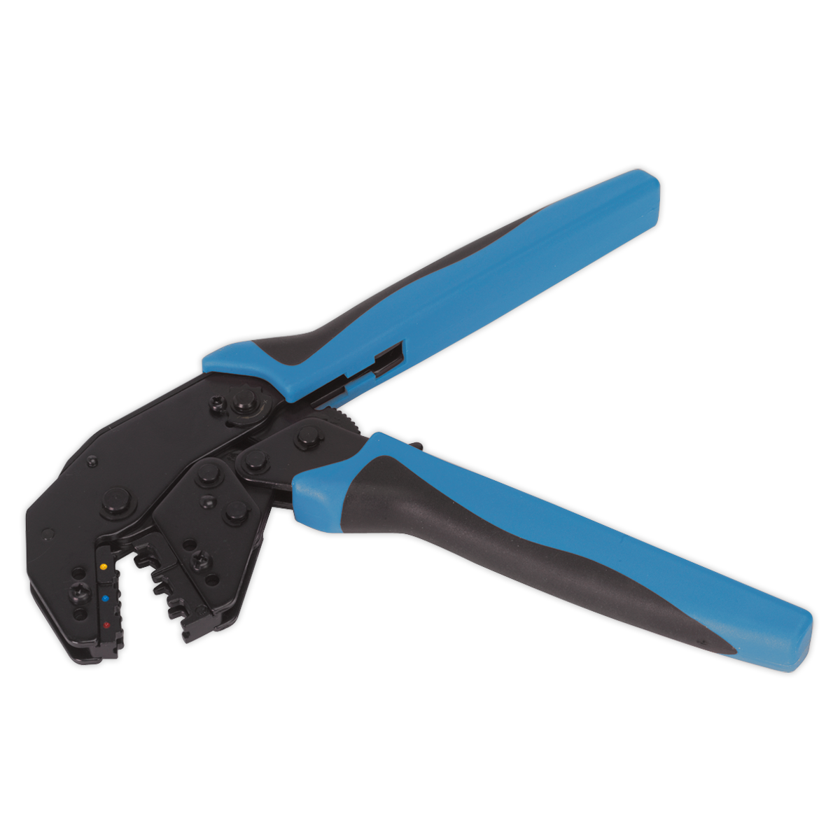 Sealey AK3863 Angled Head Ratchet Crimping Tool Insulated Terminals