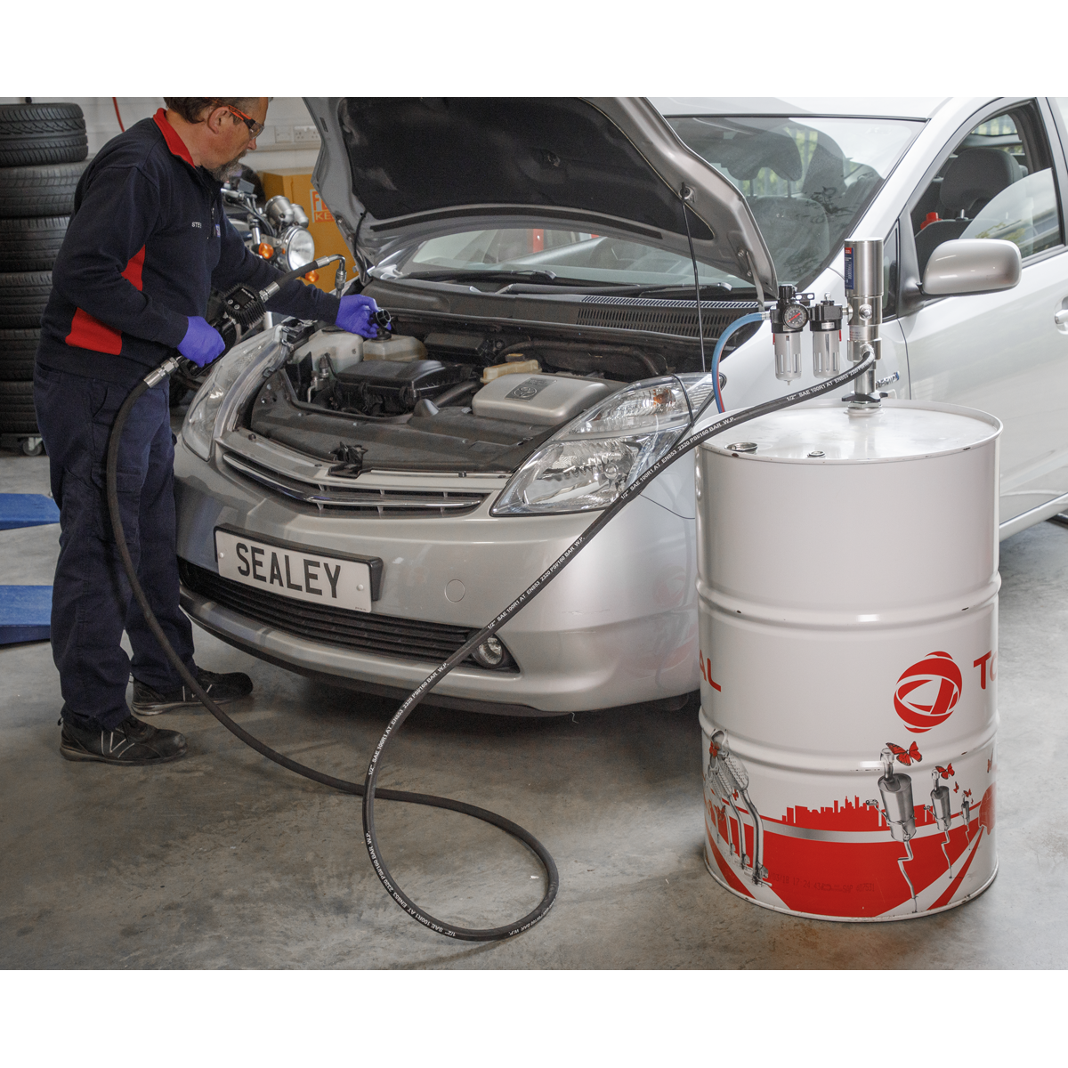 Sealey AK4560D Air Operated Oil Dispensing Pump Station