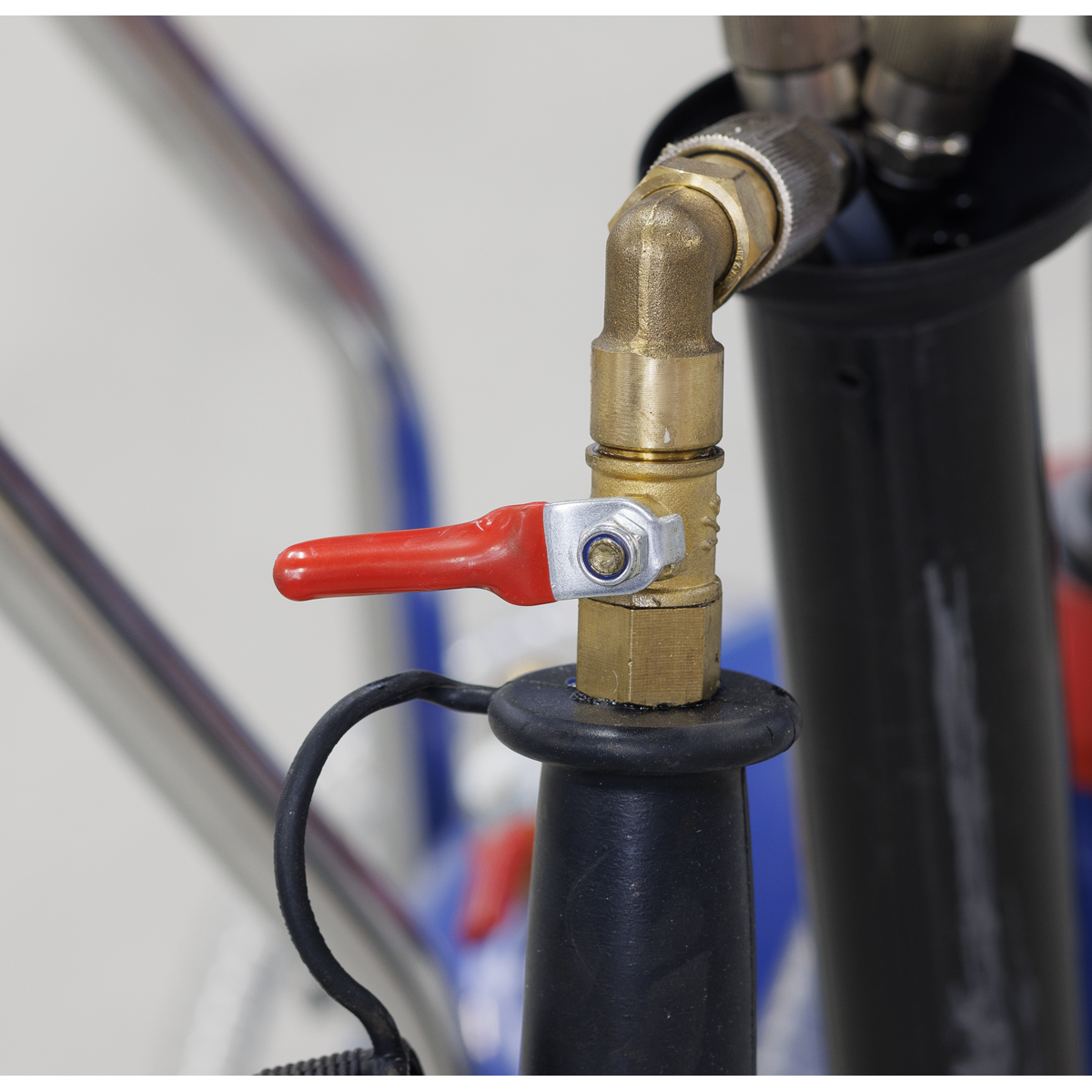 Sealey AK456DX Mobile Oil Drainer with Probes 35L Air Discharge
