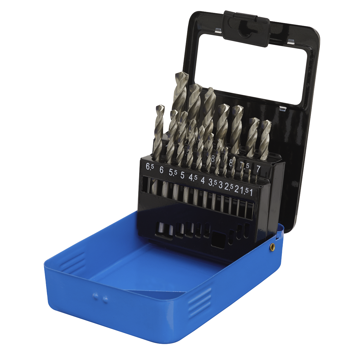 Sealey AK47191 HSS Fully Ground Drill Bit Set 19pc