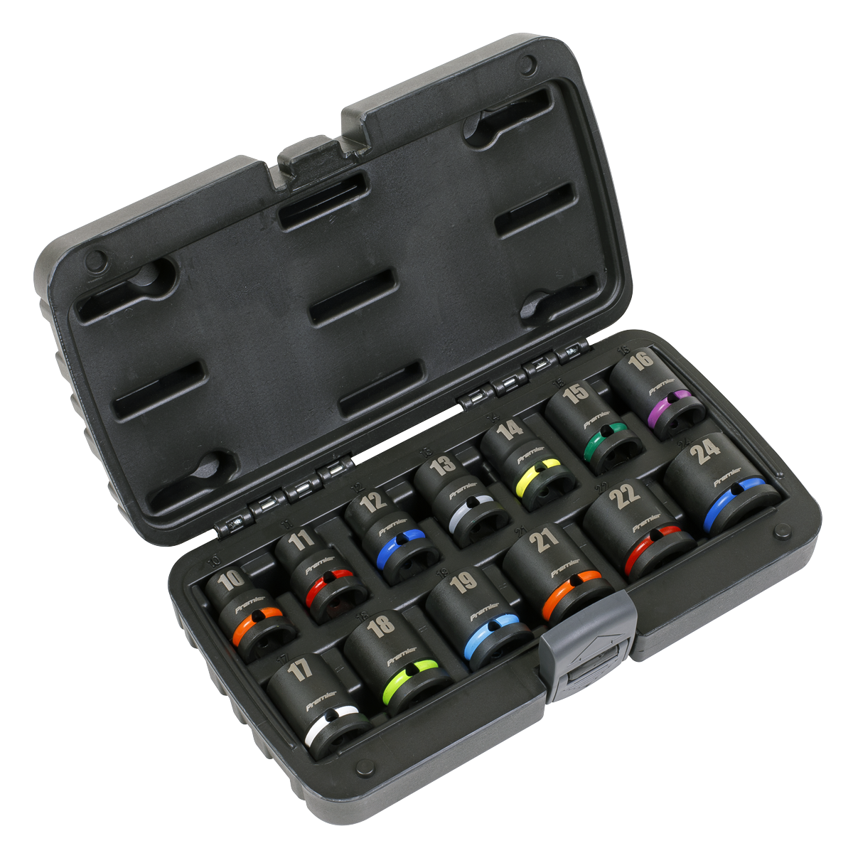 Sealey AK5617M Premier Impact Socket Set 1/2"Sq Drive 13pc