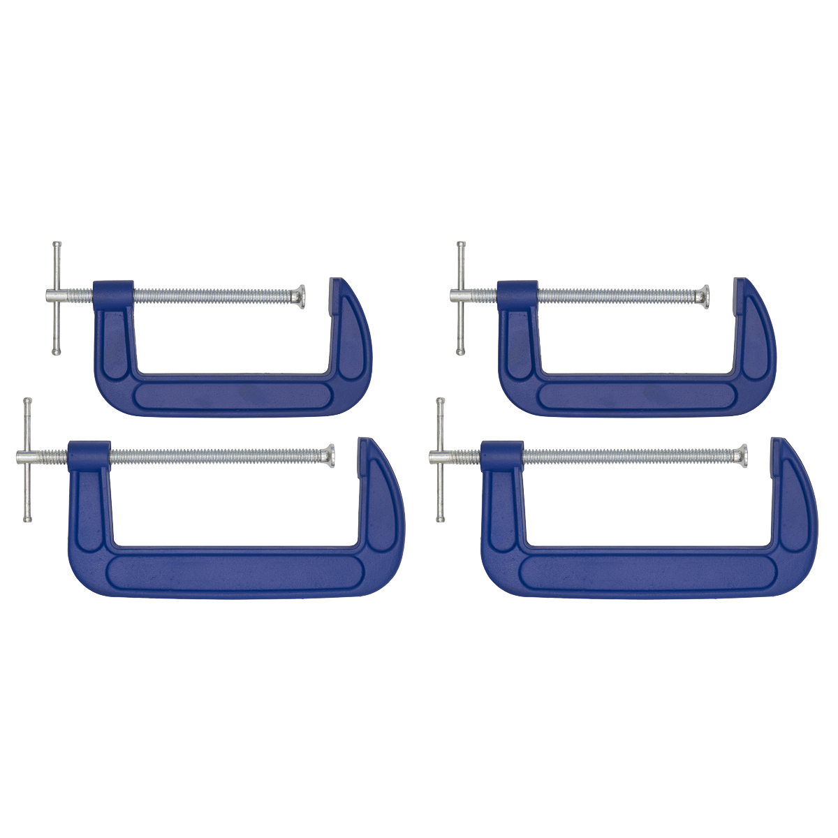 Sealey AK6006SET G-Clamp Set 4pc - 150mm & 200mm