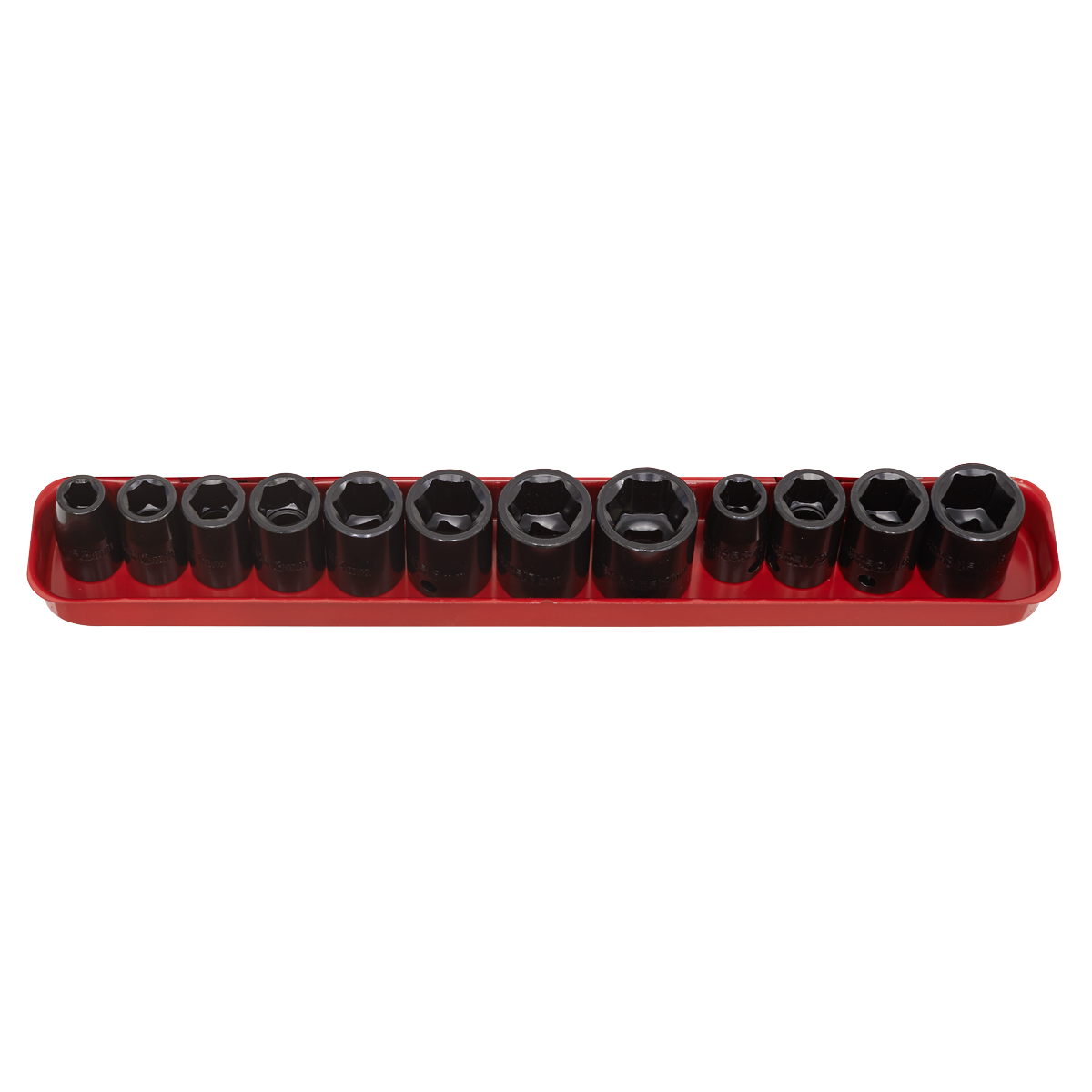 Sealey AK682 Premier Metric/Imperial Impact Socket Set 3/8"Sq Drive 12pc