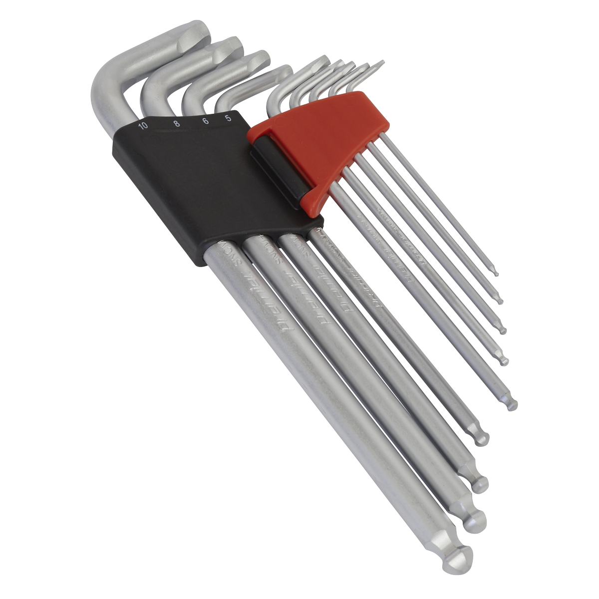 Sealey AK7180 Premier Lock-On™ Extra-Long Ball-End Hex Key Set 9pc