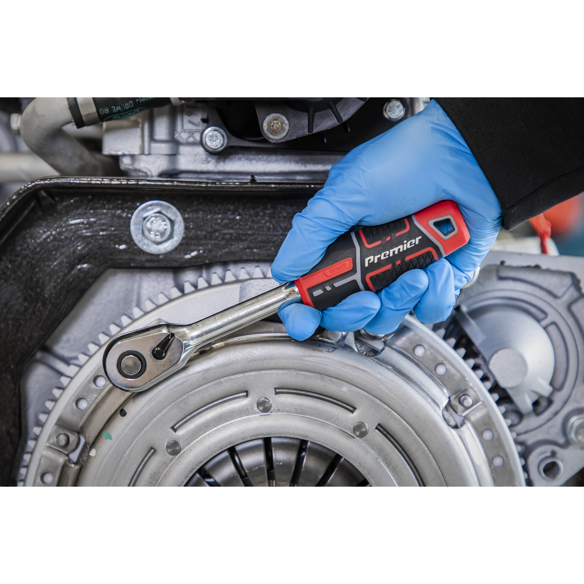 Sealey AK8935 Premier Ratchet Wrench with Flip Reverse 3/8"Sq Drive