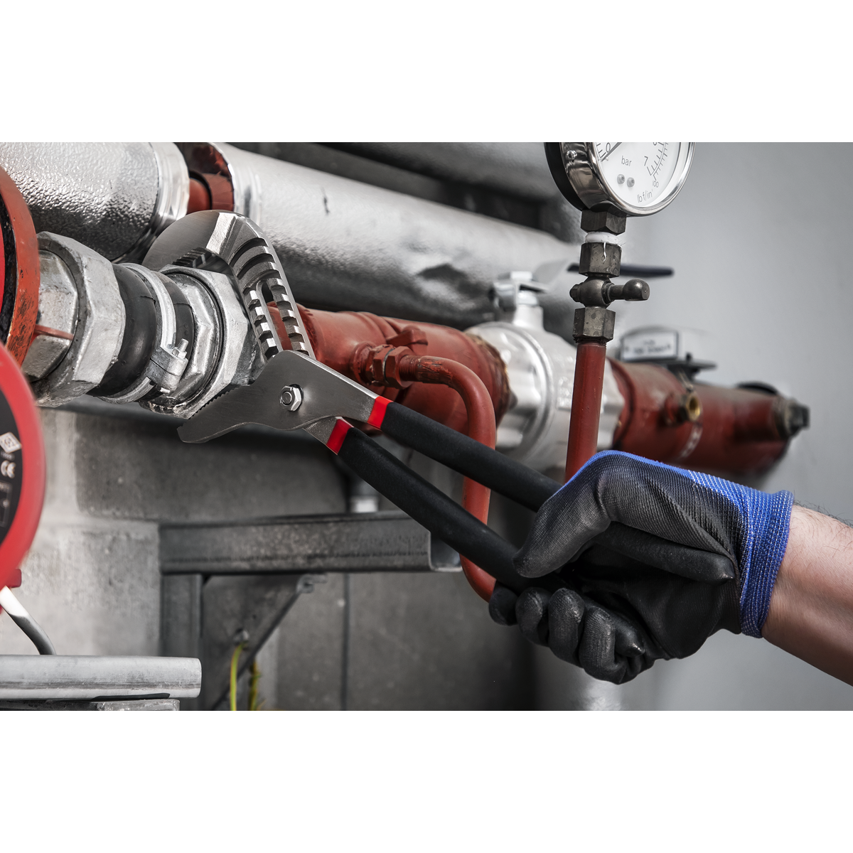 Sealey AK9370 Water Pump Pliers 400mm Ni-Fe Finish