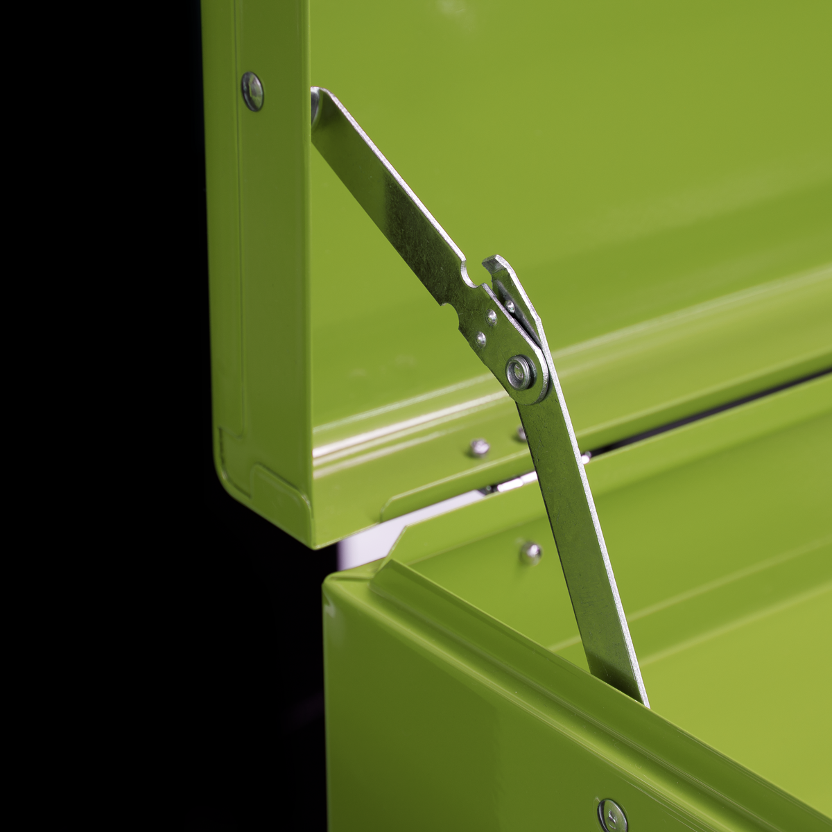 Sealey AP2200BBHVSTACK Topchest, Mid-Box & Rollcab 9 Drawer Stack - Hi-Vis Green