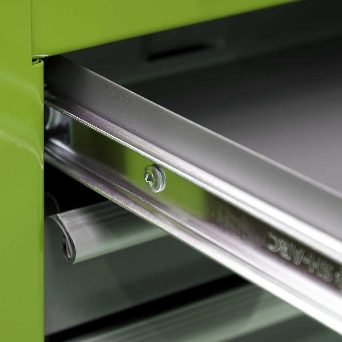 Sealey AP2200BBHVSTACK Topchest, Mid-Box & Rollcab 9 Drawer Stack - Hi-Vis Green