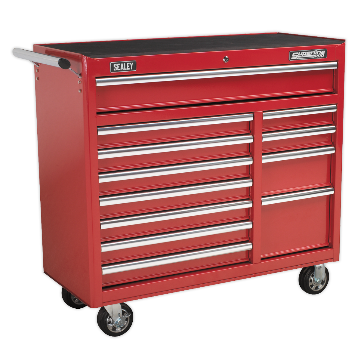Sealey AP41120 Rollcab 12 Drawer with Ball Bearing Slides Heavy-Duty - Red