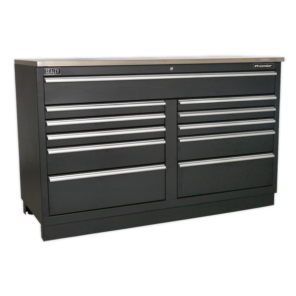 Sealey APMSOAK Premier 5.6m Storage System - Oak Worktop