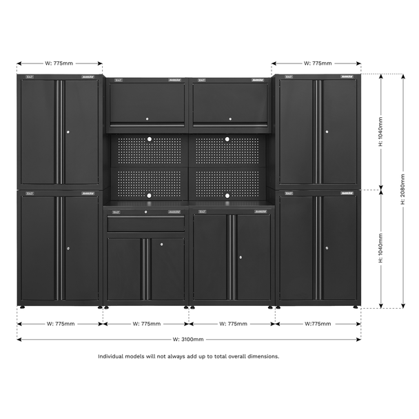 Sealey APMS10HFP Garage Storage System 10pc
