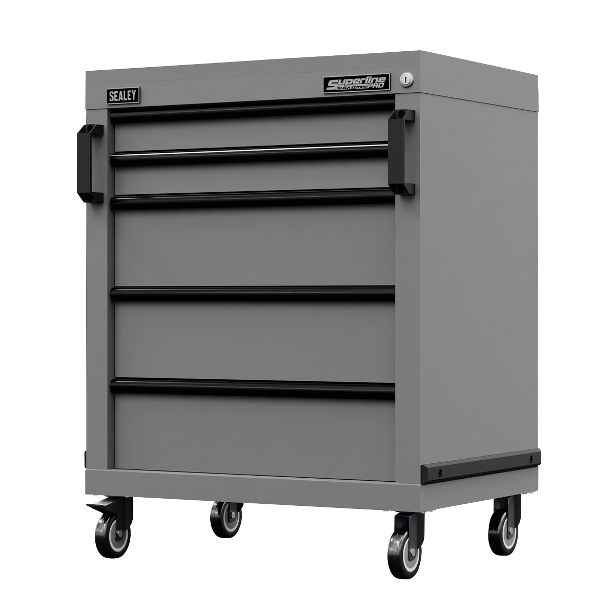 Sealey APMS34BE Superline PRO® Black Edition Modular Mobile Cabinet 5 Drawer 650mm
