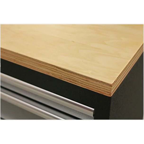 Sealey APMSSTACK15W Superline PRO® 4.9m Storage System - Pressed Wood Worktop
