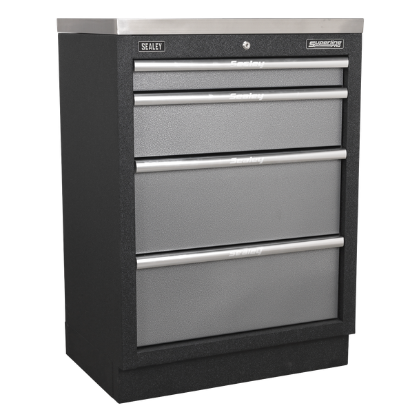 Sealey APMSSTACK17SS Superline PRO® Storage System with Stainless Worktop 4.9m