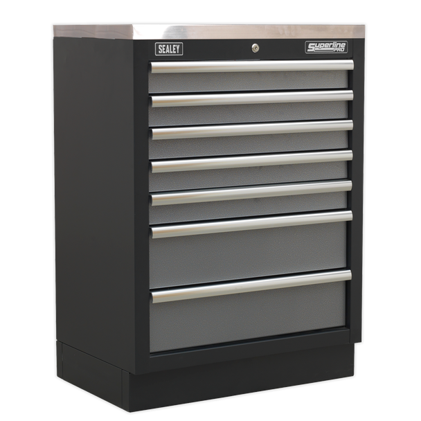 Sealey APMSSTACK12SS Superline Pro 2.04m Storage System - Stainless Steel Worktop