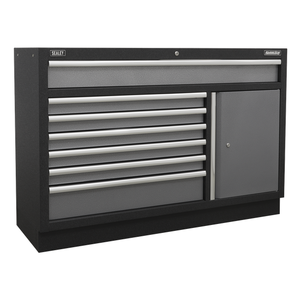 Sealey APMSSTACK10SS Superline Pro 1.96m Storage System - Stainless Steel Worktop