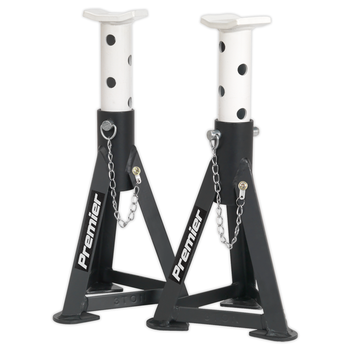 Sealey 3000CXDCOMBO1 Trolley Jack 3t & Axle Stands (Pair) 3t per Stand Combo