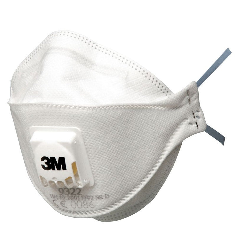 3M Aura Comfort Valved Disposable Respirators, FFP2, 9322+ (10 Pack)