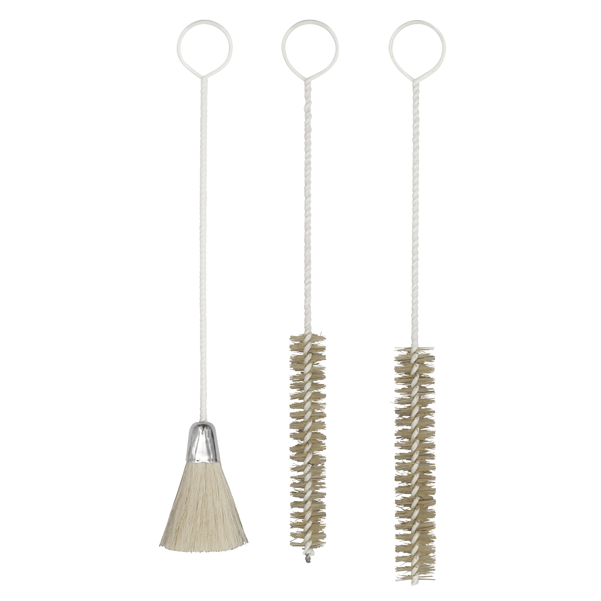 Sealey BSGC/3 Spray Gun Cleaning Brush Set 3pc
