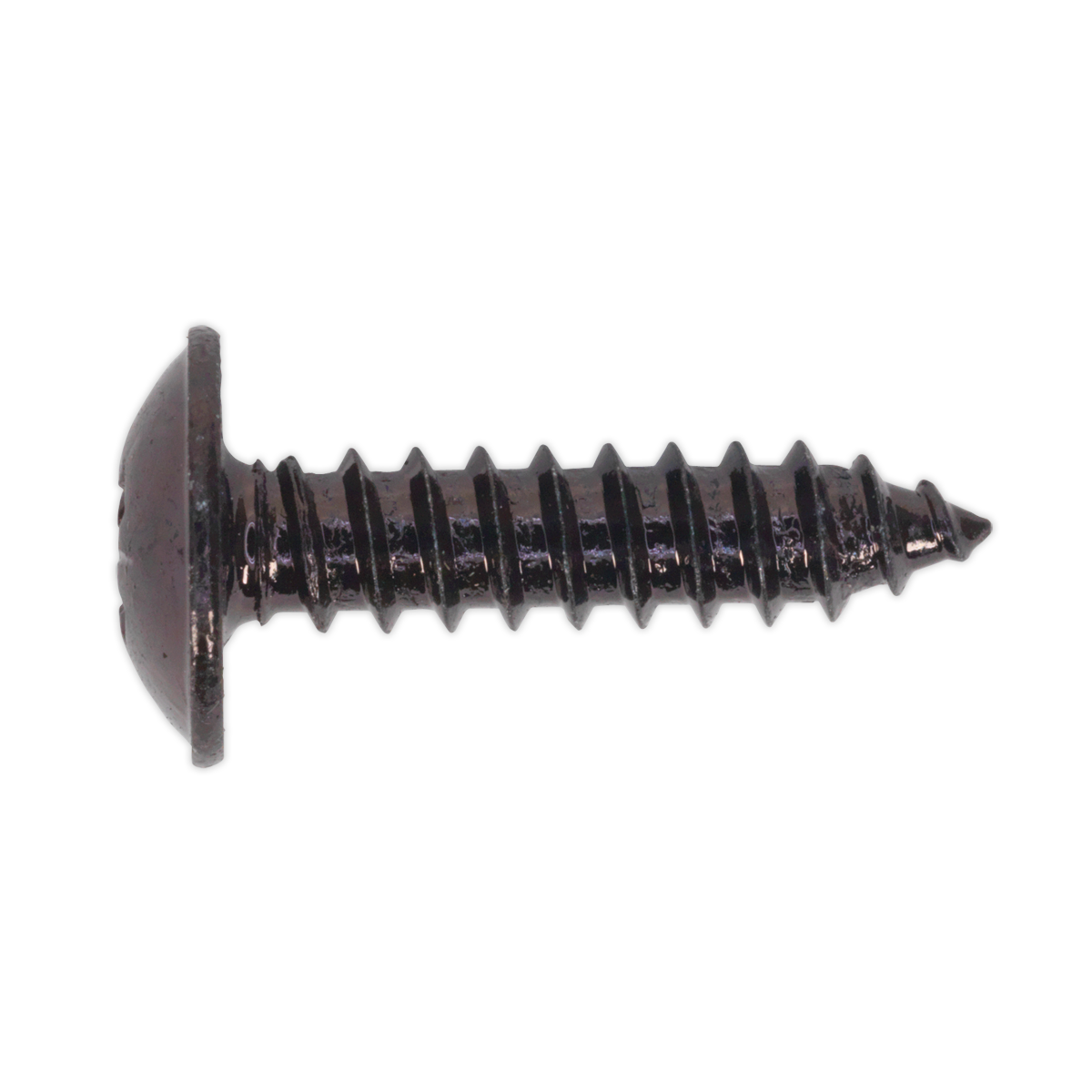 Sealey BST4819 Self Tapping Screw 4.8 x 19mm Flanged Head Black Pozi Pack of 100