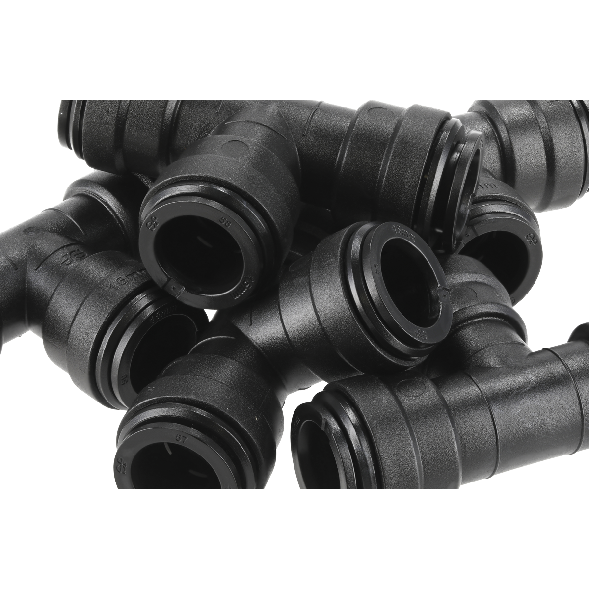Sealey CAS15ET Equal Tee 15mm Pack of 5 (John Guest Speedfit® - PM0215E)