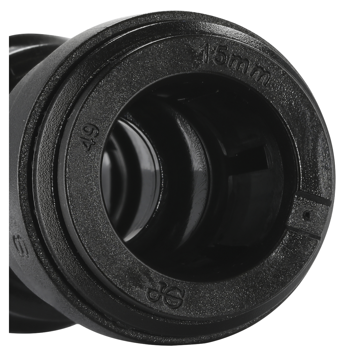 Sealey CAS15SC Straight Connector 15mm Pack of 5 (John Guest Speedfit® - PM0415E)