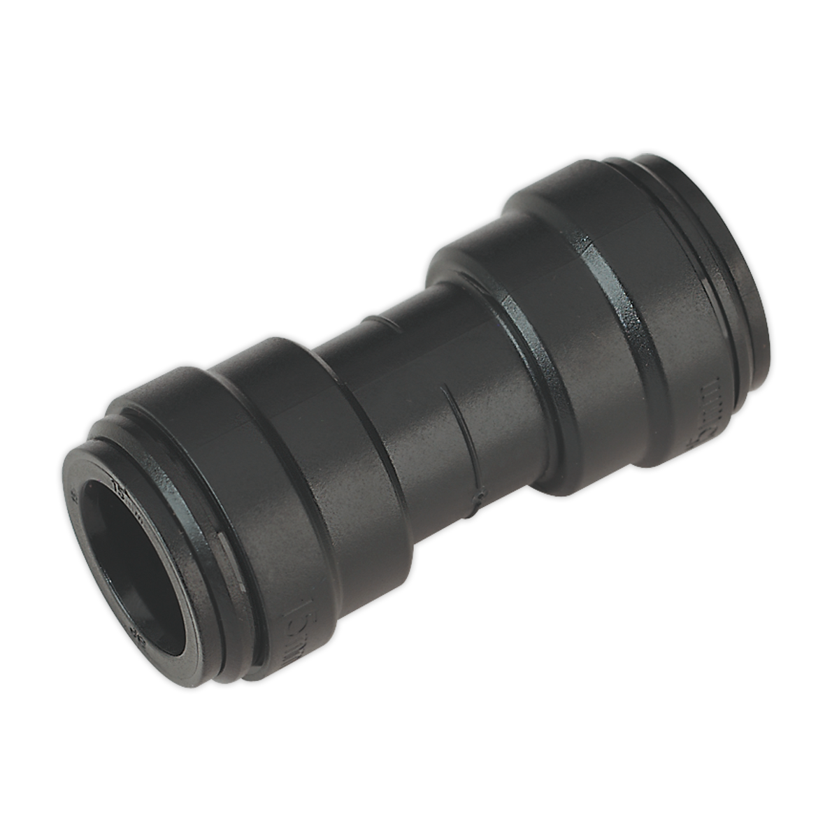 Sealey CAS15SC Straight Connector 15mm Pack of 5 (John Guest Speedfit® - PM0415E)