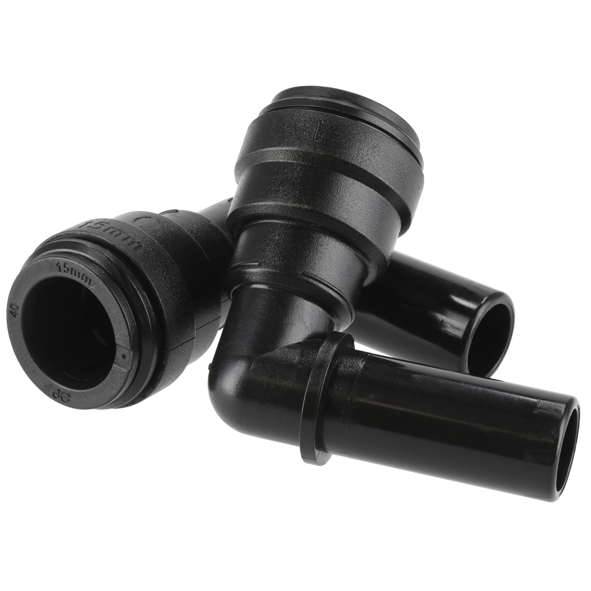 Sealey CAS15SE Stem Elbow15mm Pack of 2 (John Guest Speedfit® - PM221515E)