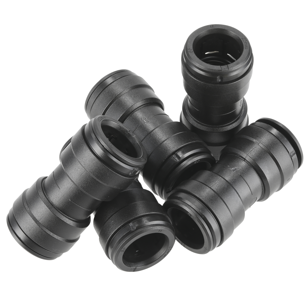 Sealey CAS22SC Straight Connector 22mm Pack of 5 (John Guest Speedfit® - PM0422E)