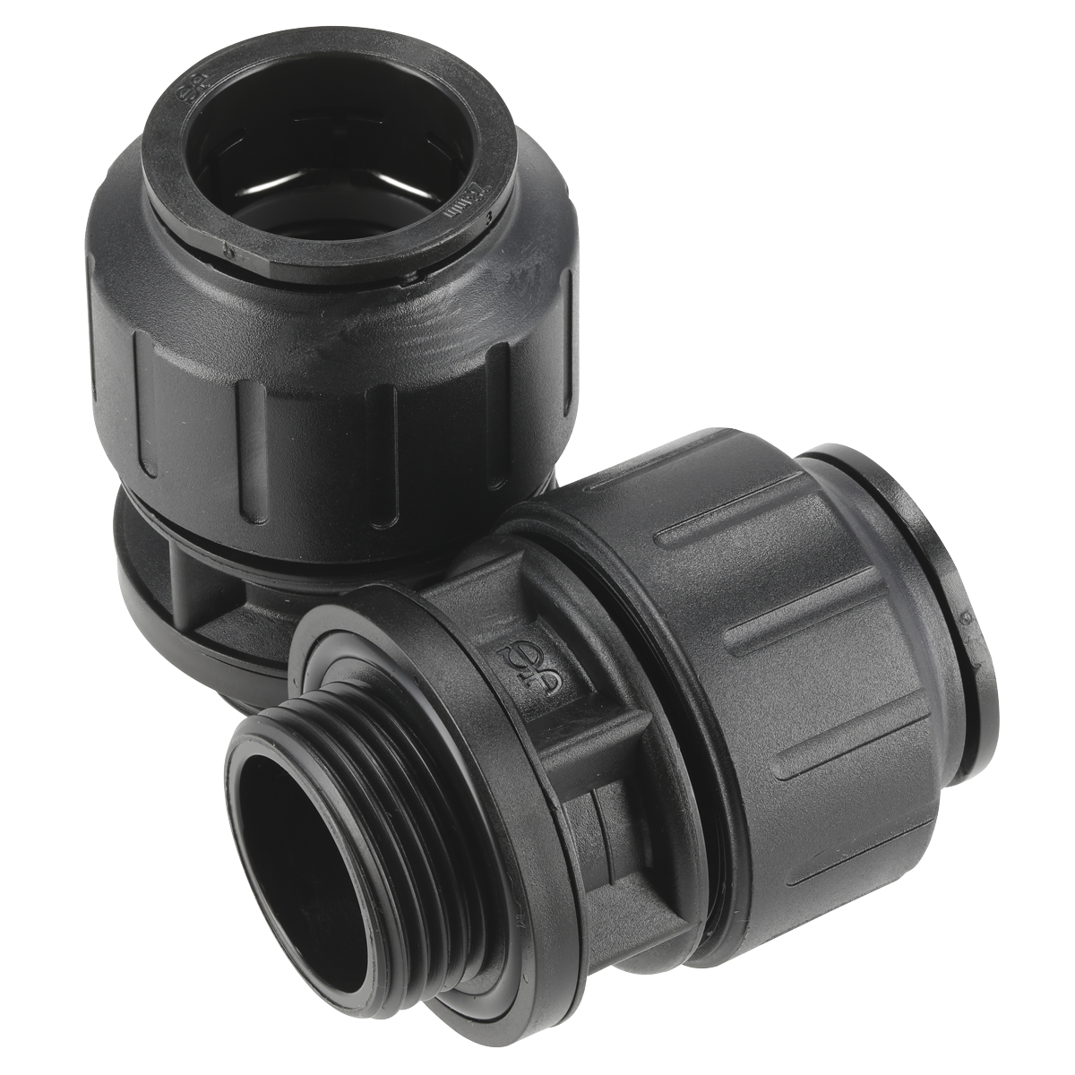 Sealey CAS28SA Straight Adaptor 28mm 1"BSP Pack of 2 (John Guest Speedfit® - PM012818E)