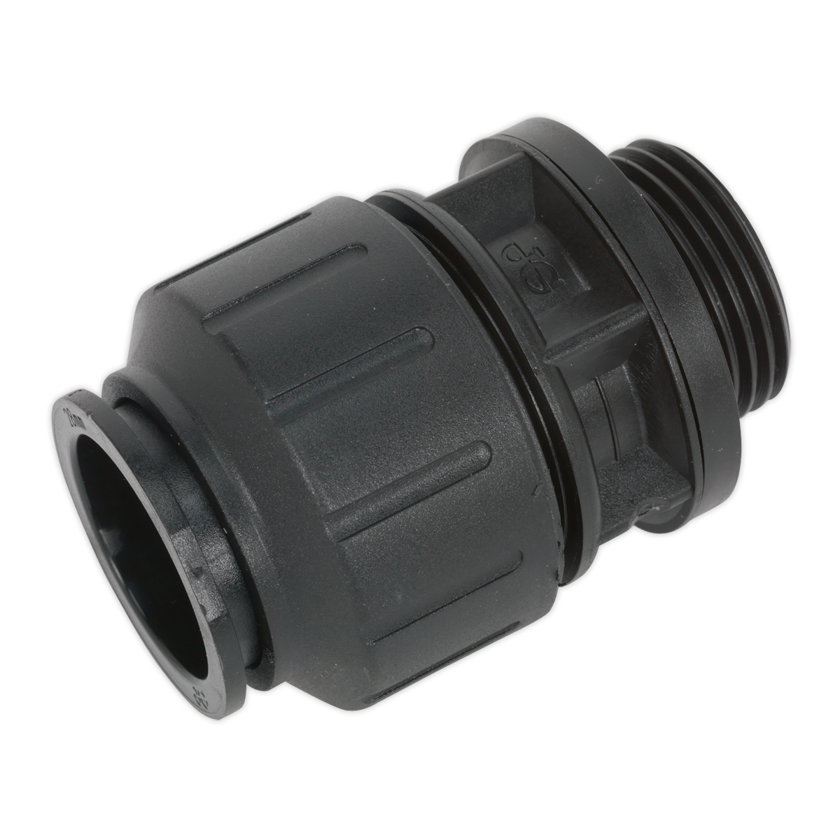 Sealey CAS28SA Straight Adaptor 28mm 1"BSP Pack of 2 (John Guest Speedfit® - PM012818E)
