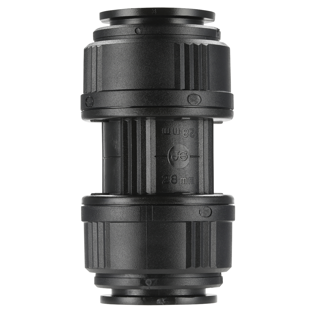 Sealey CAS28SC Straight Connector 28mm Pack of 5 (John Guest Speedfit® - PM0428E)