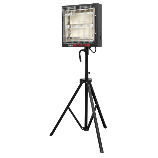 Sealey CH30S Ceramic Heater with Tripod Stand 1.4/2.8kW, 230V