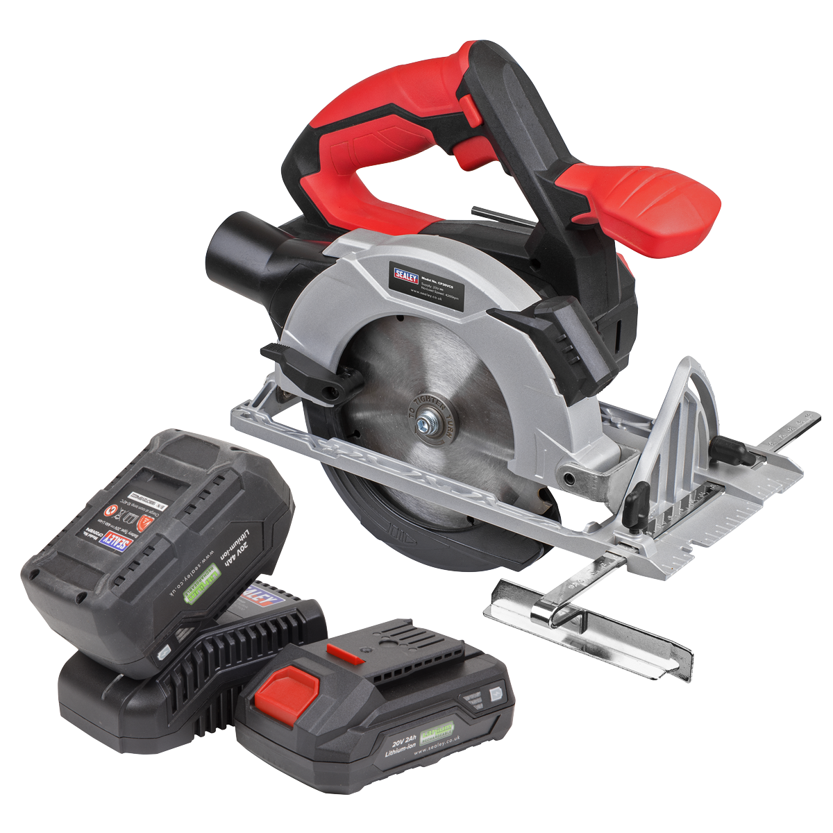 Sealey CP20VCSKIT Circular Saw Kit 20V 150mm - 2 Batteries