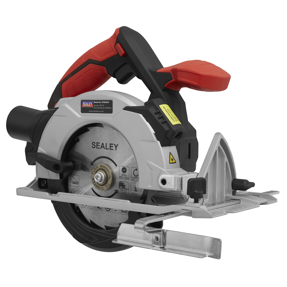 Sealey CP20VCSKIT Circular Saw Kit 20V 150mm - 2 Batteries