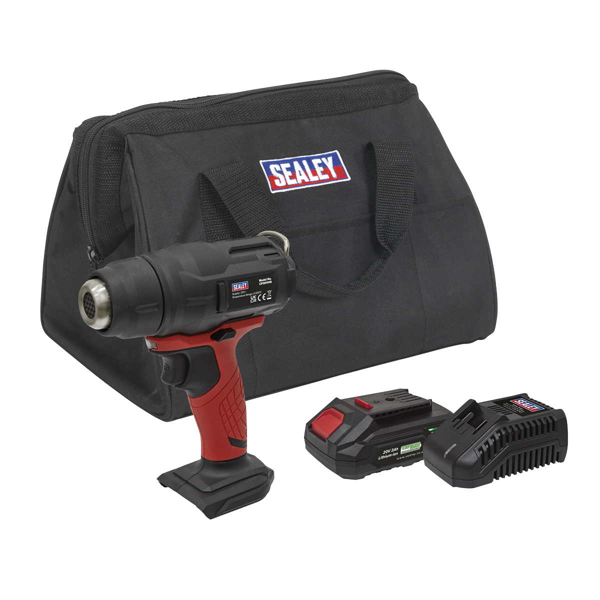 Sealey CP20VHGKIT Cordless Hot Air Gun Kit 20V