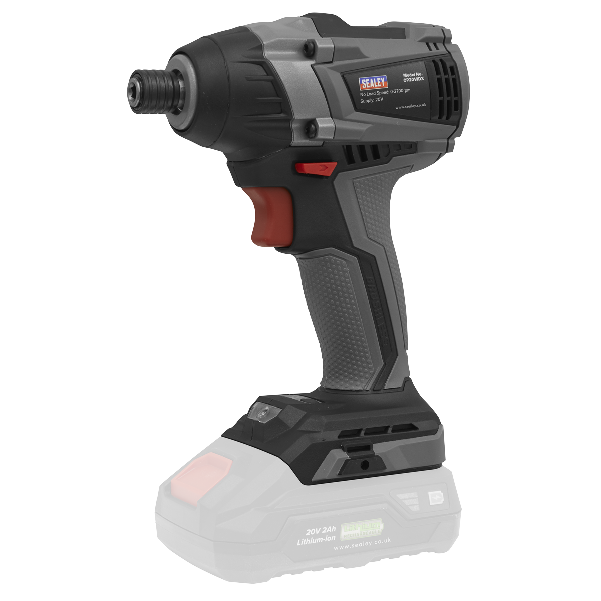 Sealey CP20VIDXKIT1 Brushless Impact Driver Kit 1/4" Hex 20V 2Ah