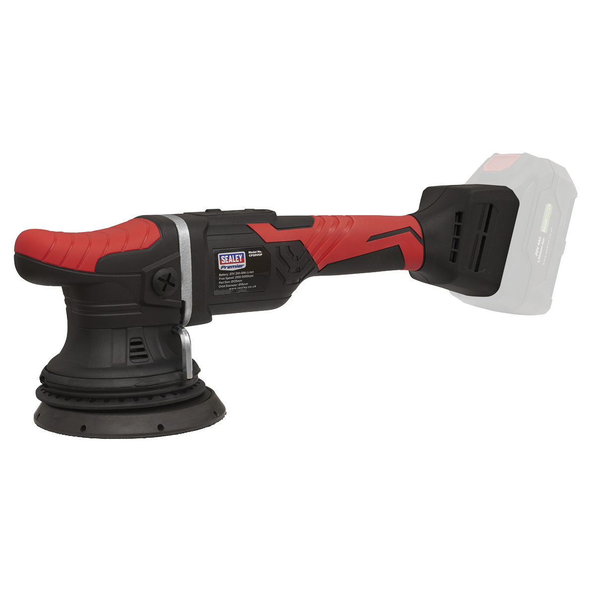 Sealey CP20VOPKIT Cordless Orbital Polisher Kit 20V 125mm
