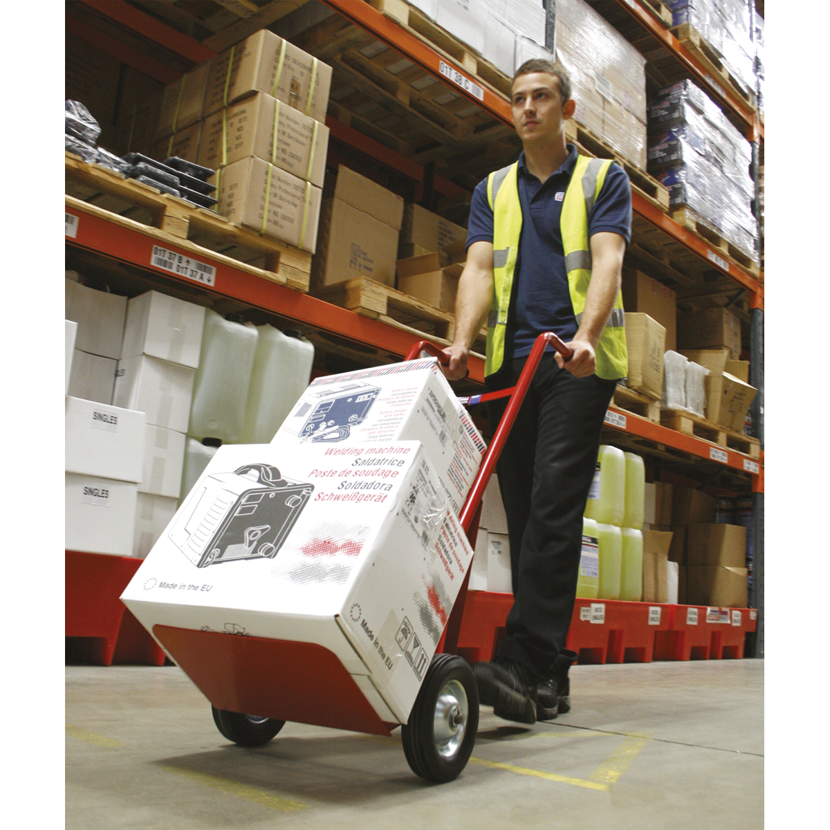 Sealey CST983 Sack Truck with Solid Tyres 150kg Capacity