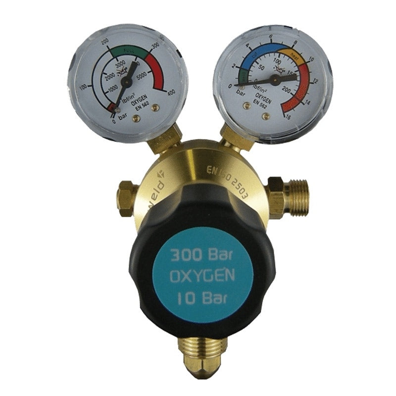 Parweld E700122 300 Bar Single Stage 2 Gauge Oxygen Regulator