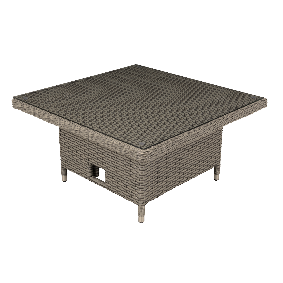 Sealey DG73 Dellonda Chester Rattan Wicker Adjustable-Height Outdoor Dining Table