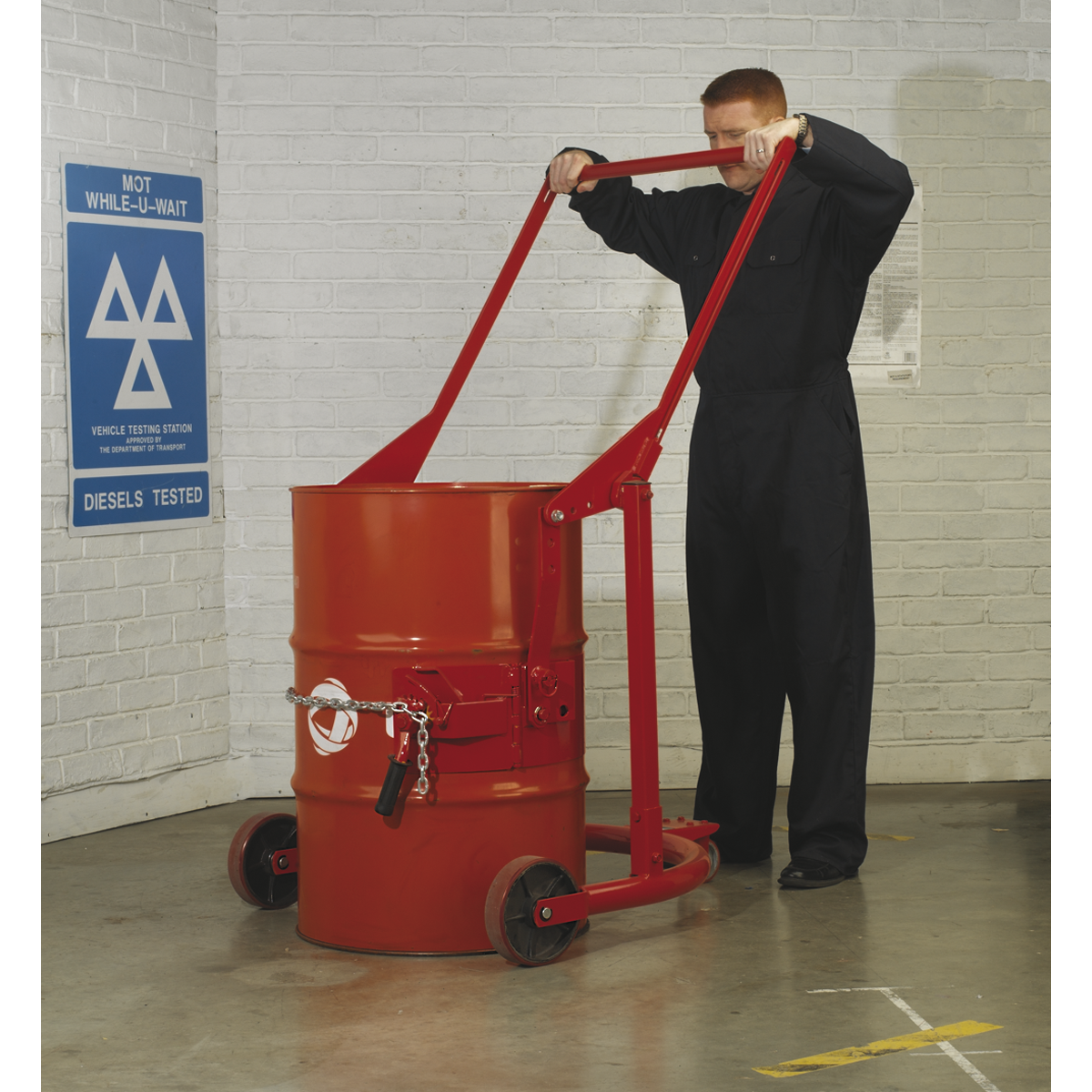 Sealey DH02 Mobile Drum Handler 205L