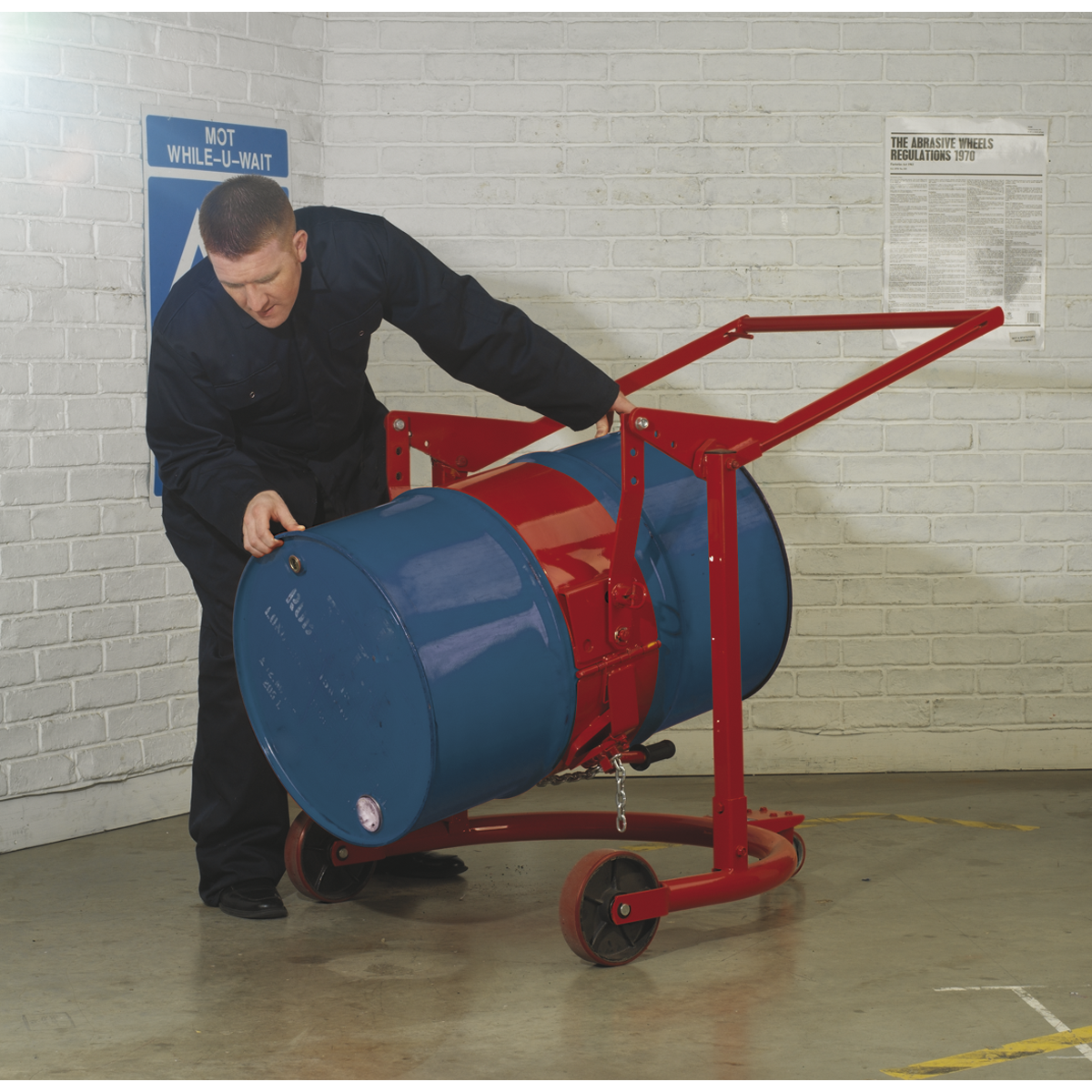 Sealey DH02 Mobile Drum Handler 205L