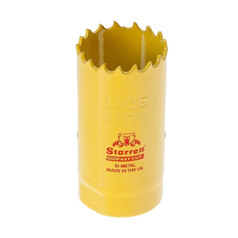 Starrett FCH0116 HSS Fast Cut Hole Saw 1-1/16" (27mm)