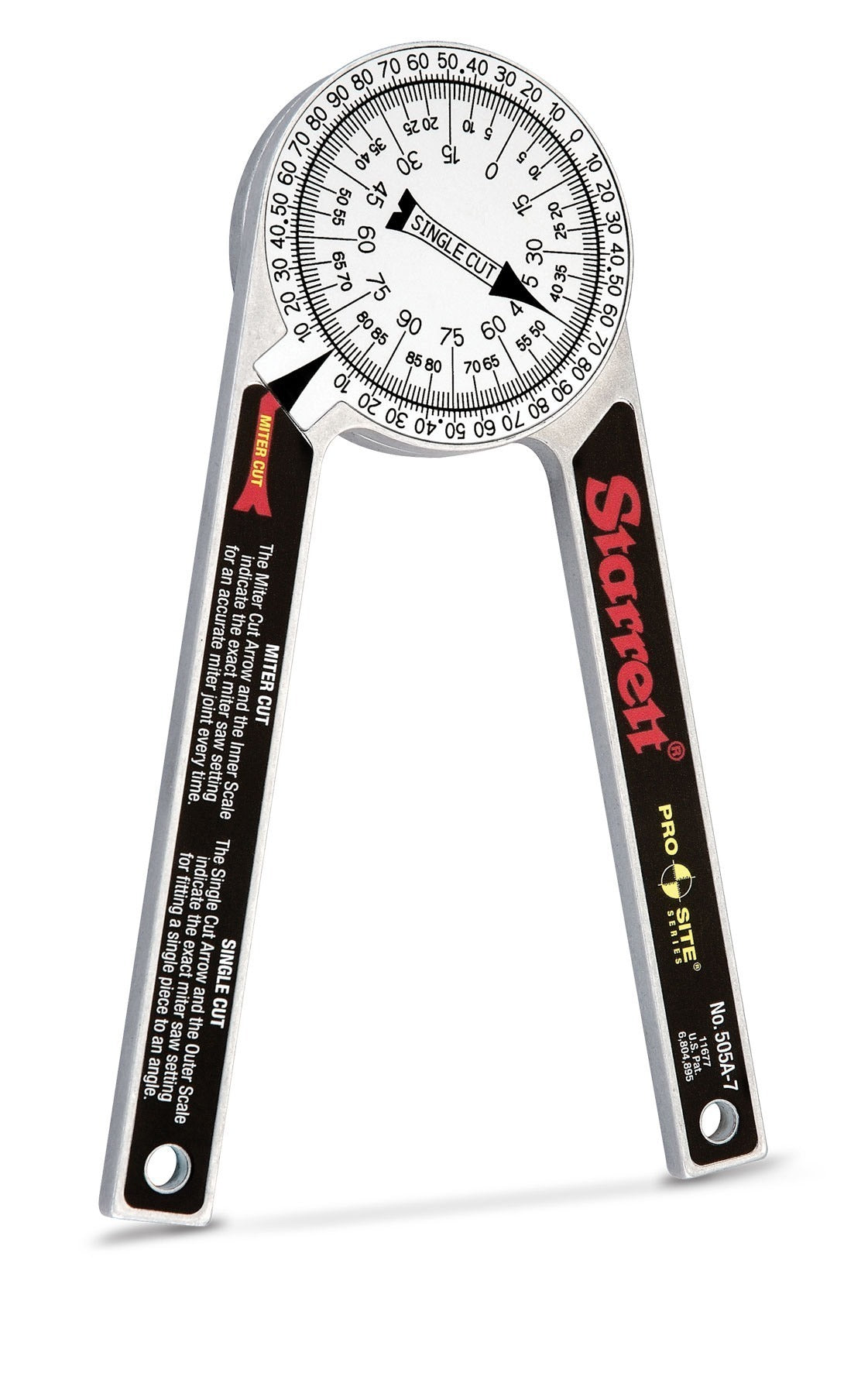 Starrett 505A-7 175mm (7″) Aluminium Mitre Protractor