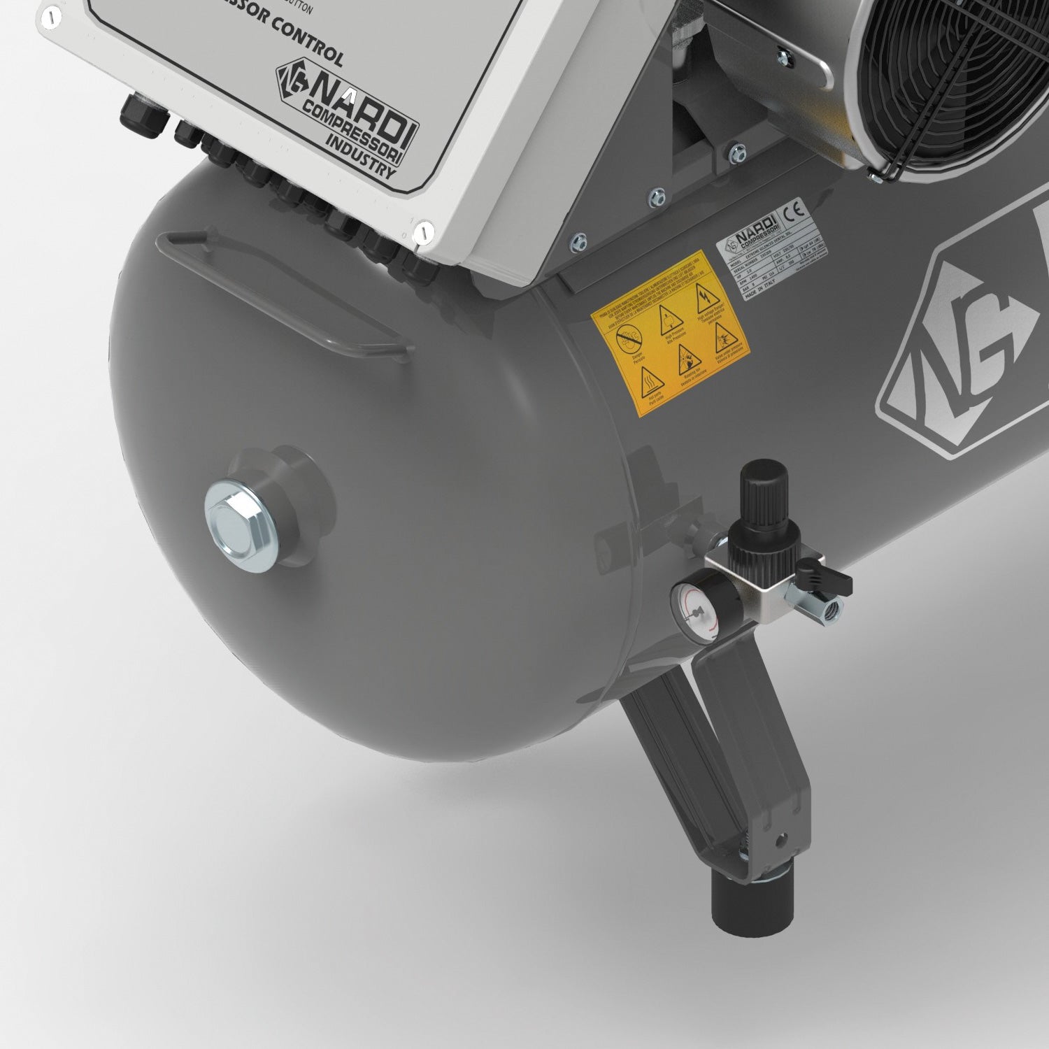 NARDI EXTREME MP 9.00HP 270ltr Compressor with Control Panel