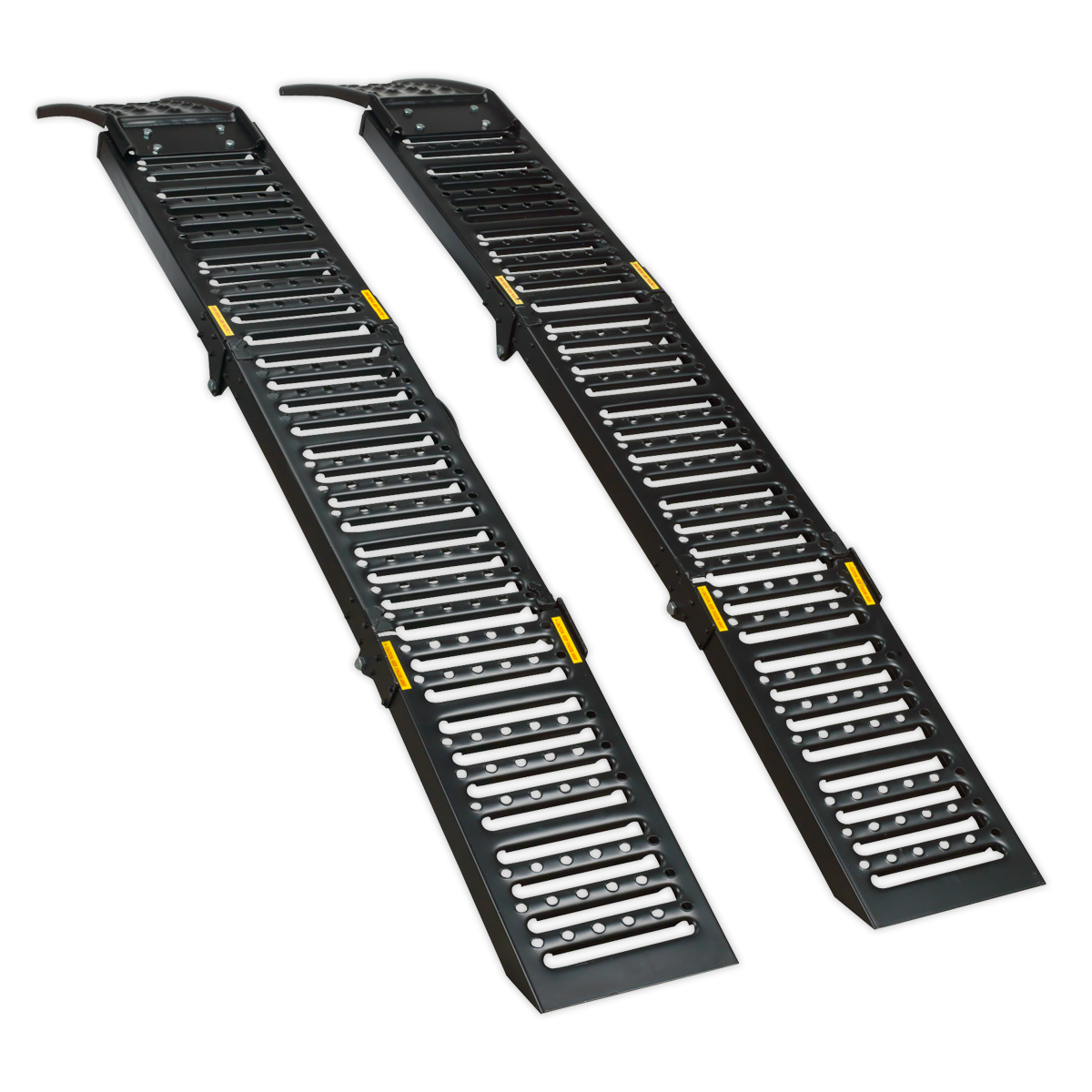 Sealey FCR500 Steel Folding Loading Ramps 500kg Capacity - Pair