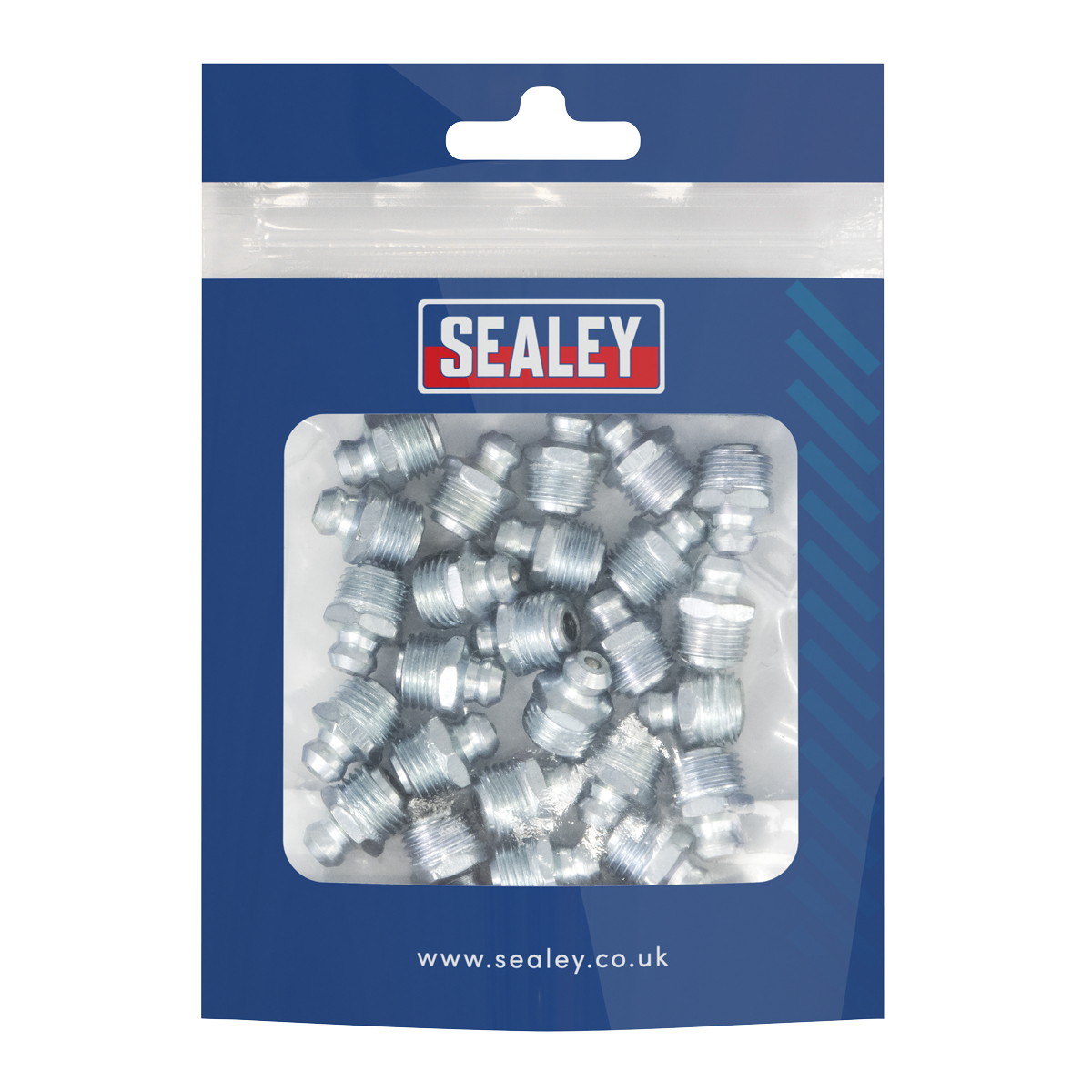 Sealey GNM18 Straight Grease Nipple M10 x 1mm - Pack of 25